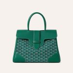 Goyard Saigon Tote Green Goyardine Canvas Palladium Hardware